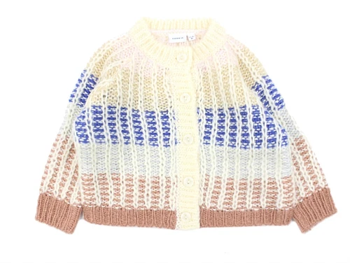 Name It buttercream strik cardigan